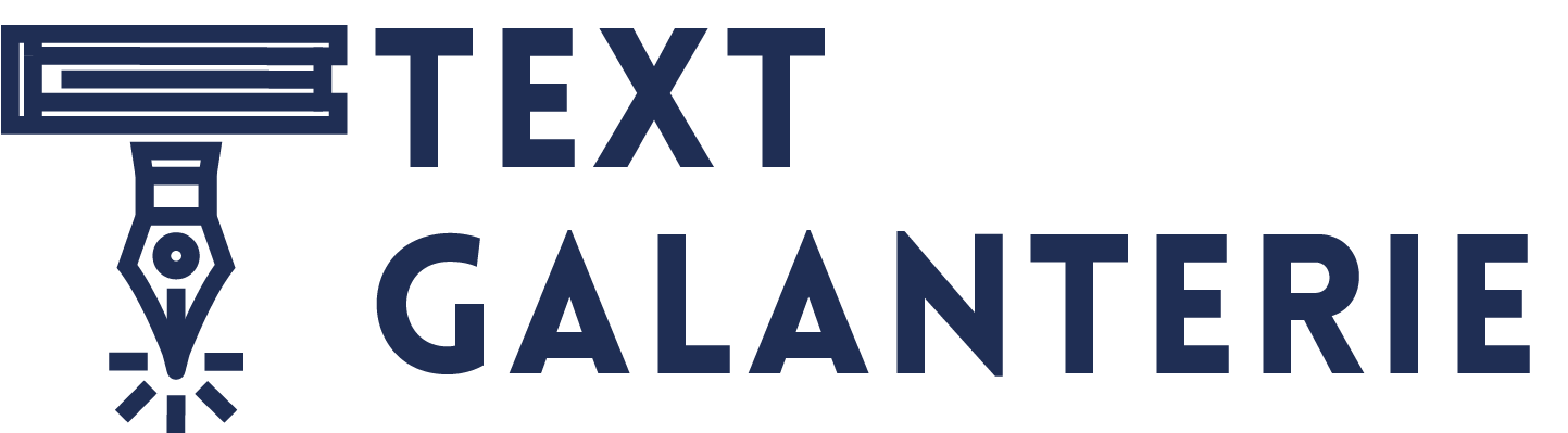 TextgalanterieLogo in Dunkelblau